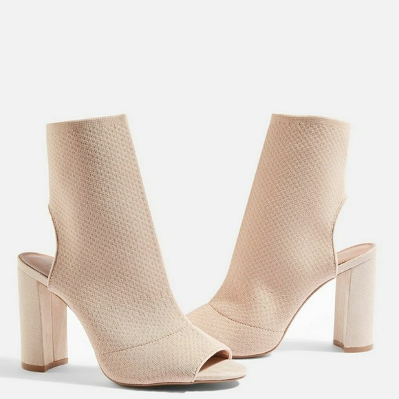 sister block heel sock boots